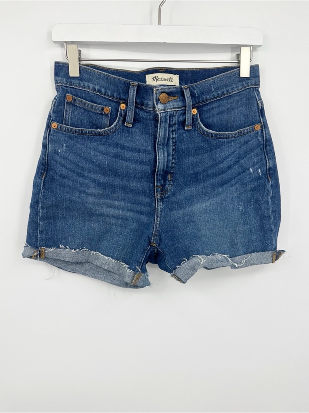 Madewell High Rise Denim Shorts Size 25 Boho Western Rodeo Festival